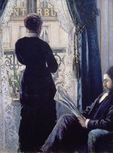 Wnętrze, Kobieta przy oknie, 1880